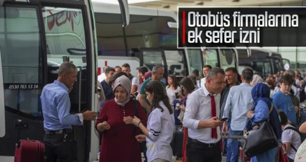 Otobüs firmalarına ek sefer izni