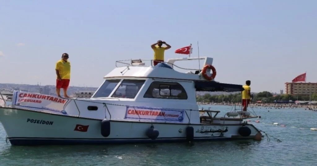 (Özel) Büyükçekmece Sahillerinde ”Cankurtaran Timi” Görev Başında