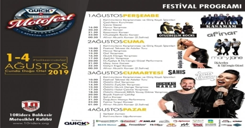 Quick Sigorta Balıkesir Motofest Başlıyor