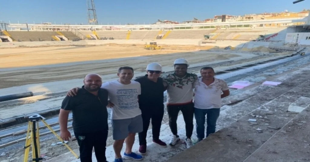 Rodallega, Yapımı Devam Eden Atatürk Stadyumunu Gezdi