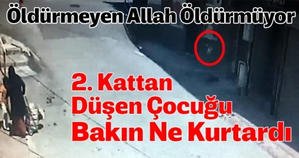 Samsun'da 2. kattan düşen çocuğu Bakın Ne Kurtardı!