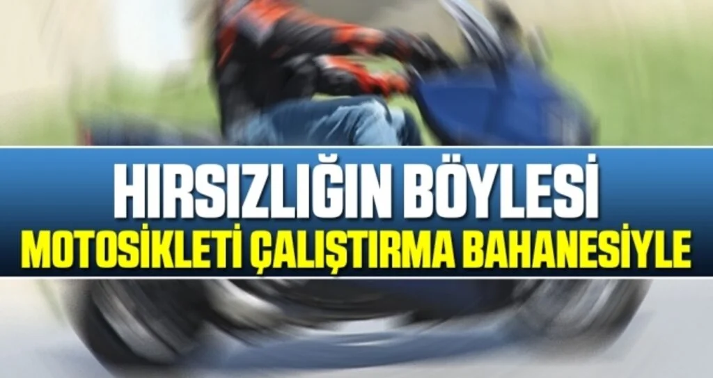 Samsun'da Çalışmayan motosikleti çalıştırma bahanesiyle alıp kaçtı