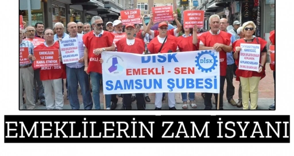 Samsun'da Emeklilerin zam isyanı
