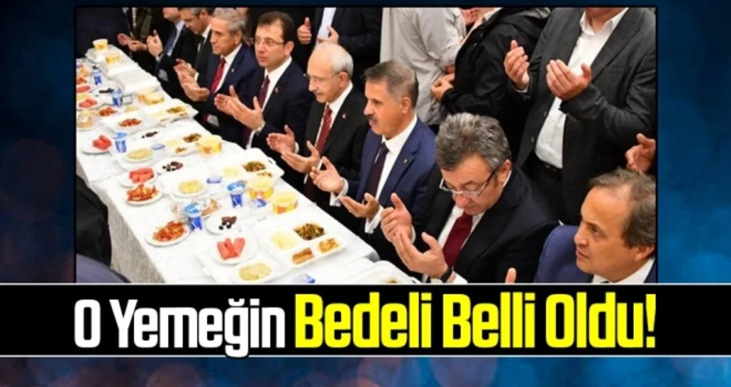 Samsun'da Kılıçdaroğlu ve İmamoğlu'na verilen iftar yemeğinin bedeli belli oldu!