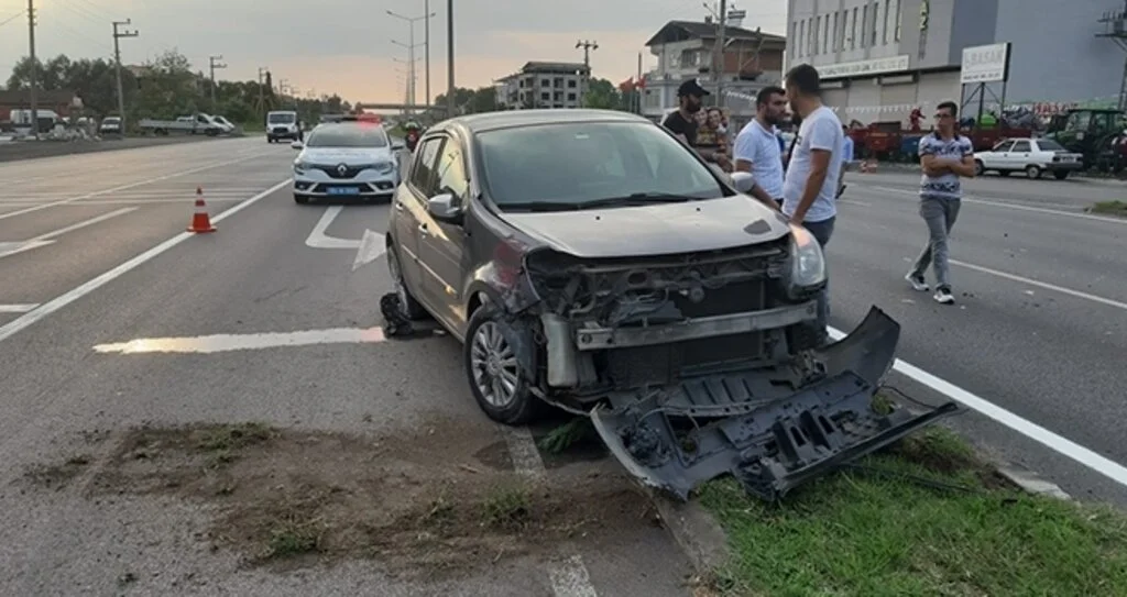 Samsun’da trafik kazası: 2 yaralı