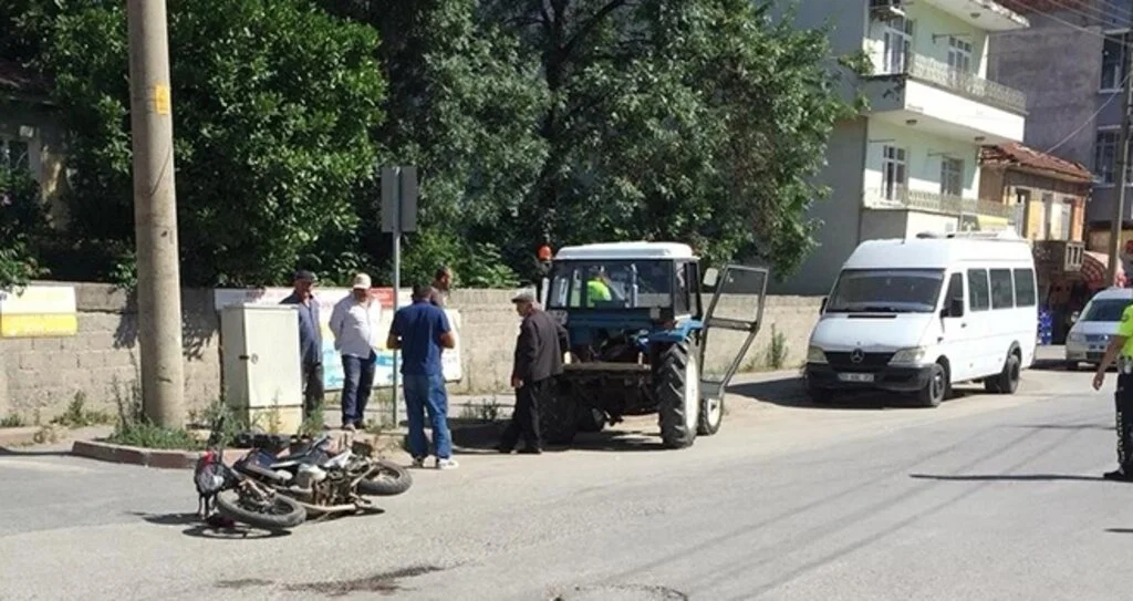 Samsun'da Traktör Kazası! 1 Yaralı