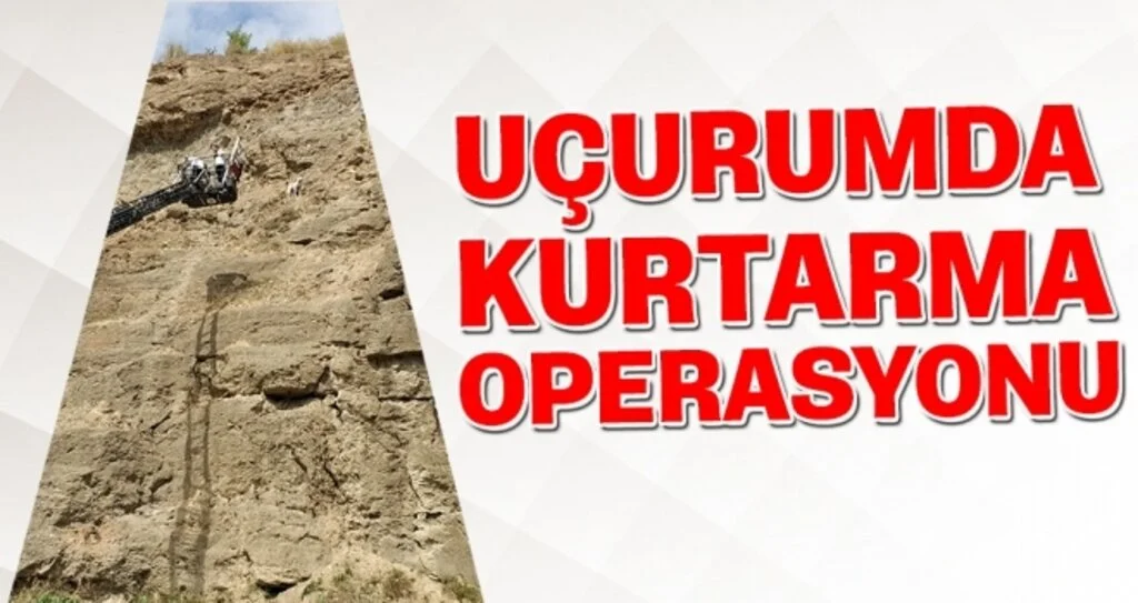 Samsun'da Uçurumda kurtarma operasyonu!