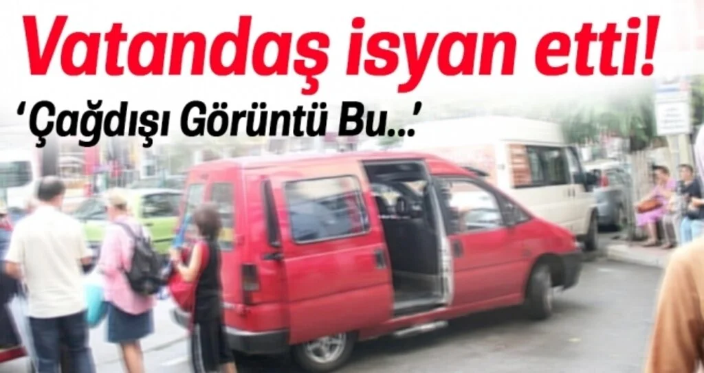 Samsunlu vatandaşlar durağı işgal eden dolmuş şoförlerine isyan etti!