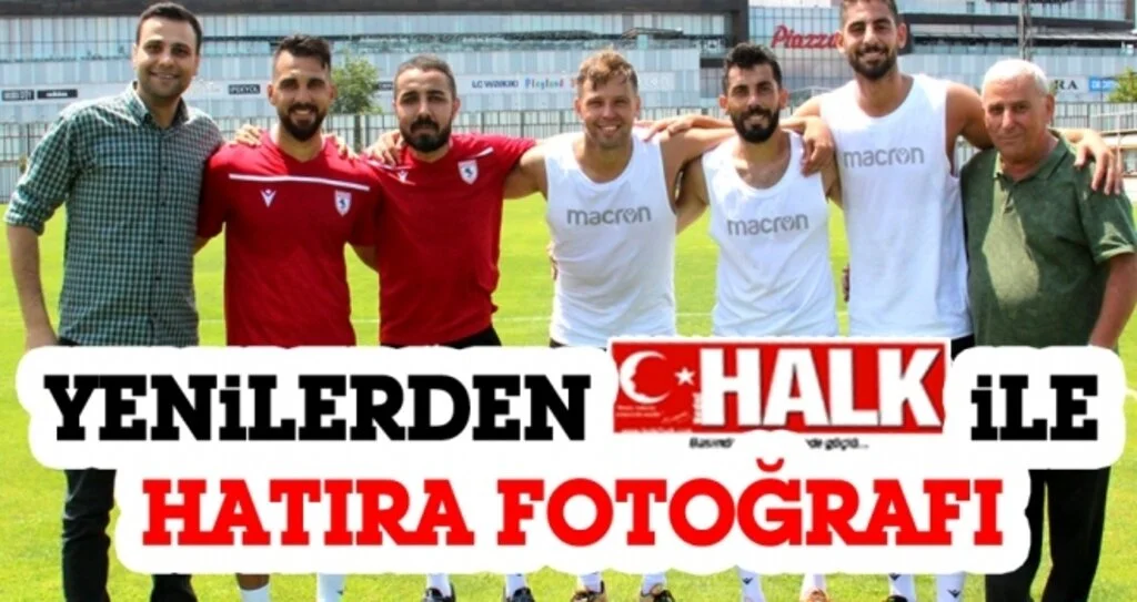 Samsunspor Haberleri | Yenilerden Halk Gazetesi ile hatıra fotoğrafı