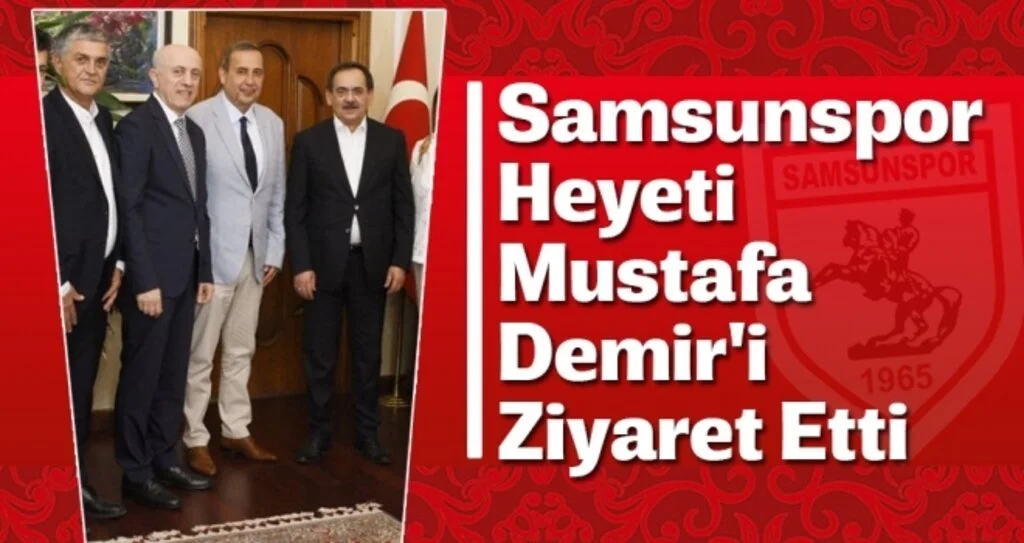 Samsunspor heyeti Mustafa Demir'i ziyaret etti