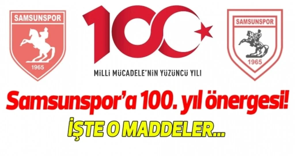 Samsunspor'a 100. yıl önergesi