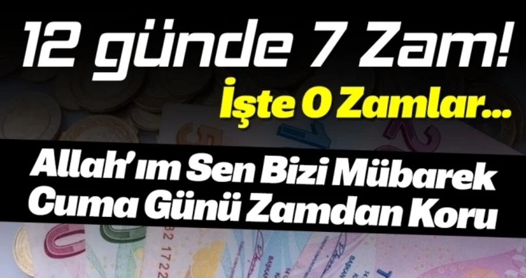 Seçimden sonra bir günümüz rahat geçmedi! 12 Günde 7 Zam Haberi