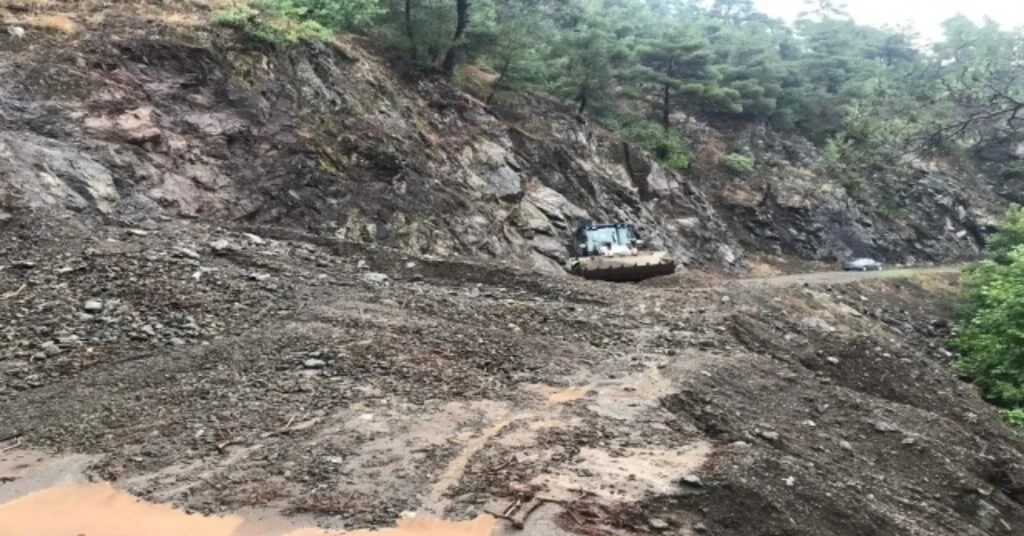 Sındırgıda Heyelan