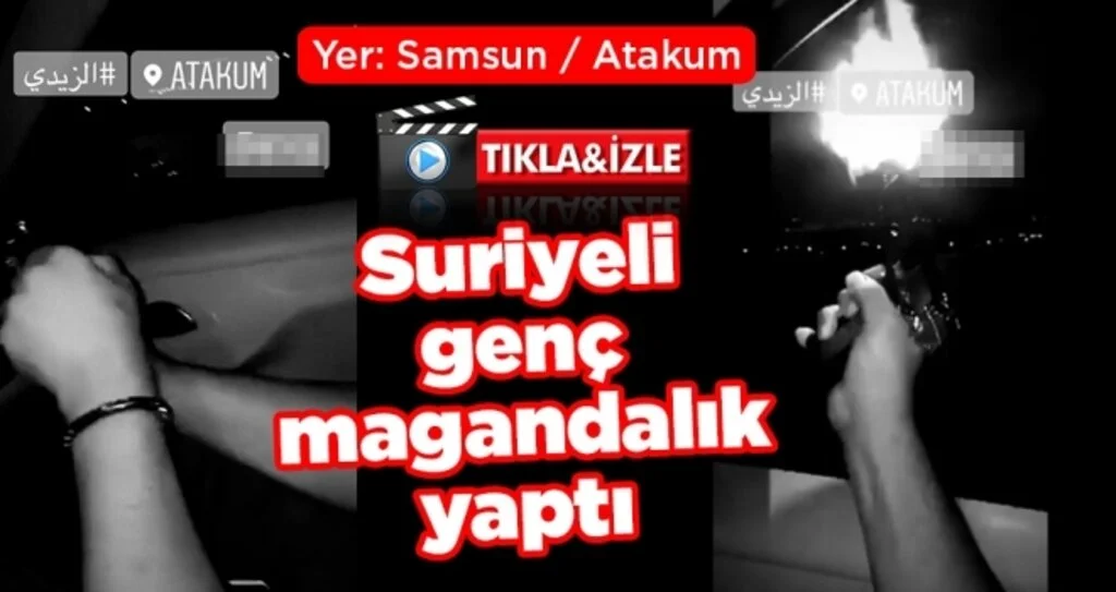 Suriyeli Genç Magandalık Yaptı