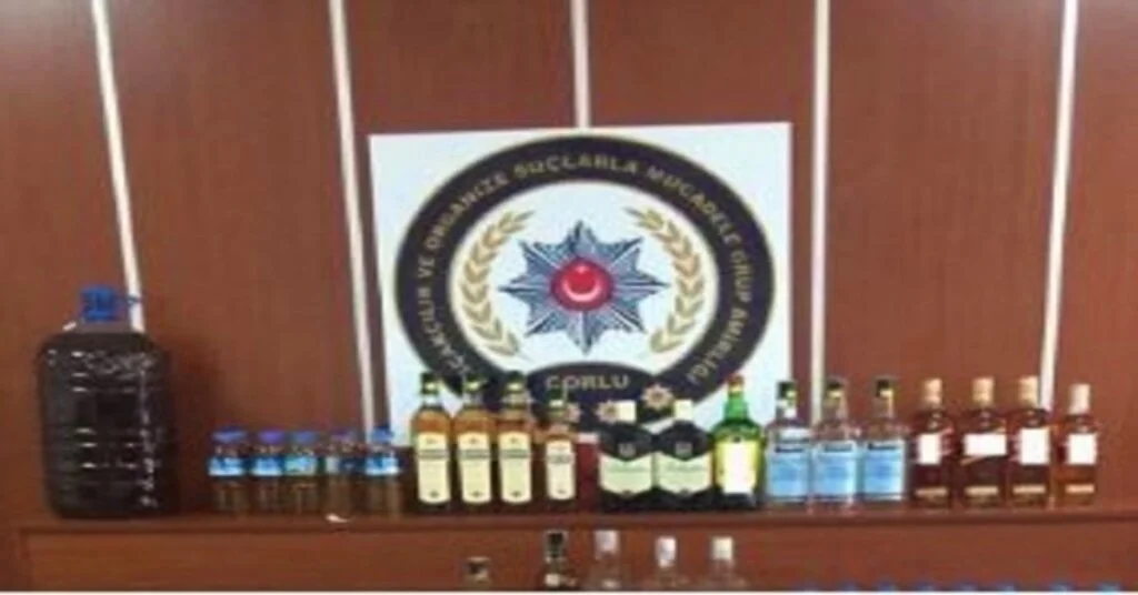 Tekirdağda Kaçak İçki Operasyonu