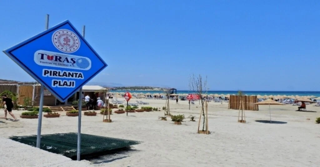 Terlemeden Güneşlenilen Plaj: Pırlanta