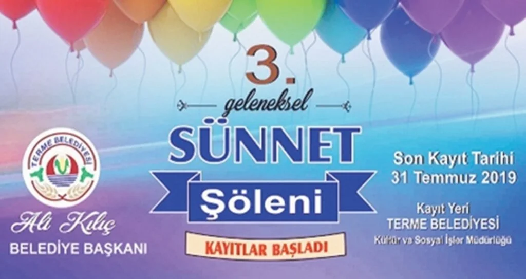 Terme'de Sünnet Şöleni başlıyor 