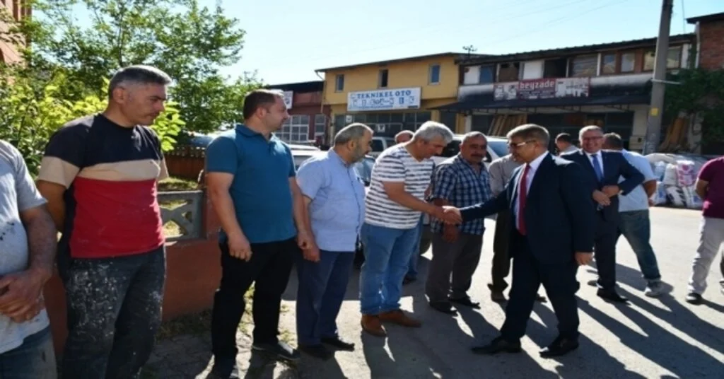 Vali Gürel, Esnaf Duasına Katılarak İncelemelerde Bulundu