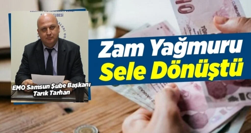 Zam yağmuru sele dönüştü