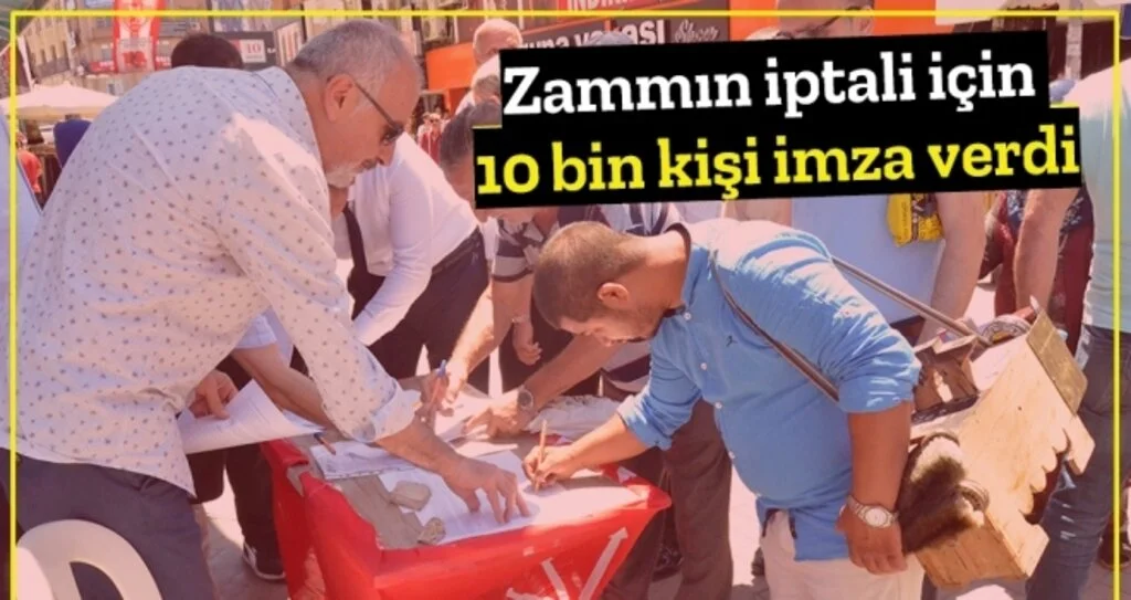 Zammın İptali İçin 10 Bin Kişi İmza Verdi