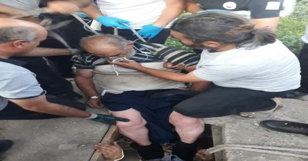 10 Metrelik Kuyuda Bayılan Vatandaşı İtfaiye Kurtardı