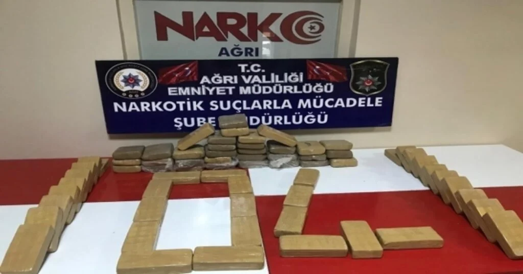 Ağrıda 35 Kilogram Eroin Ele Geçirildi
