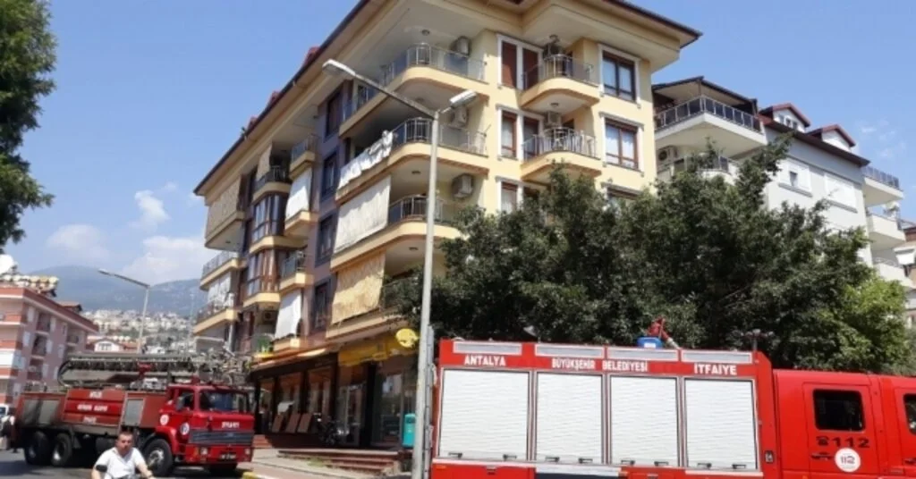 Alanyada Ev Yangını