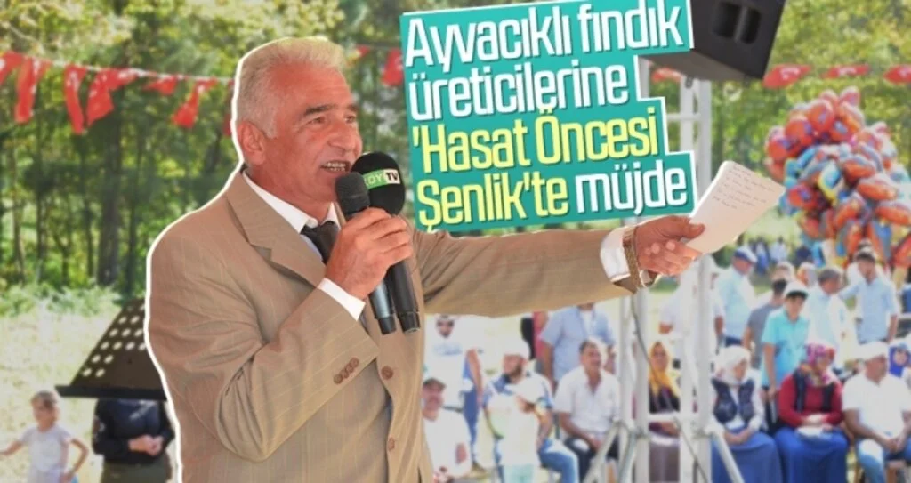 Ayvacıklı fındık üreticilerine 'Hasat Öncesi Şenlik'te müjde