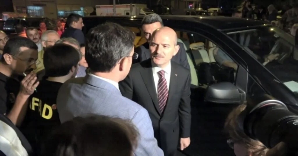 Bakan Soylu Denizlide Afet Bölgesinde