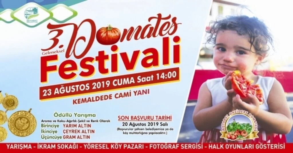 Başkan Çakıcıdan Domates Festivaline Davet