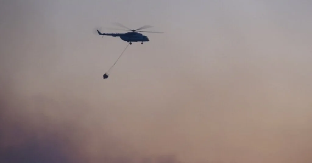 Çanakkale Valisi Yangın Mahalinde