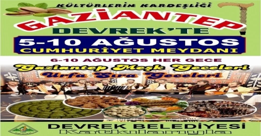 Devrekte Gaziantep Günleri Gerçekleştirilecek