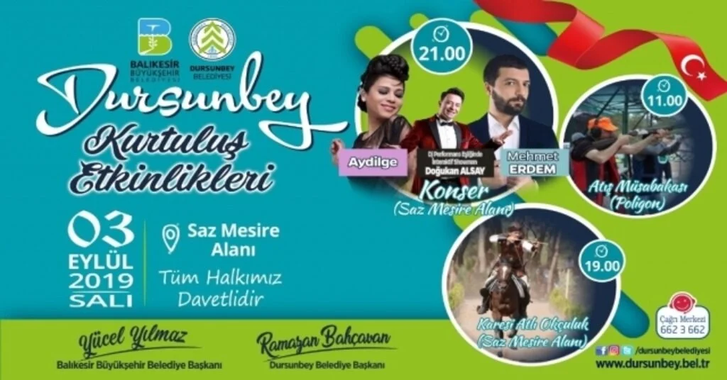 Dursunbeyde 3 Eylül Dolu Dizgin Geçecek