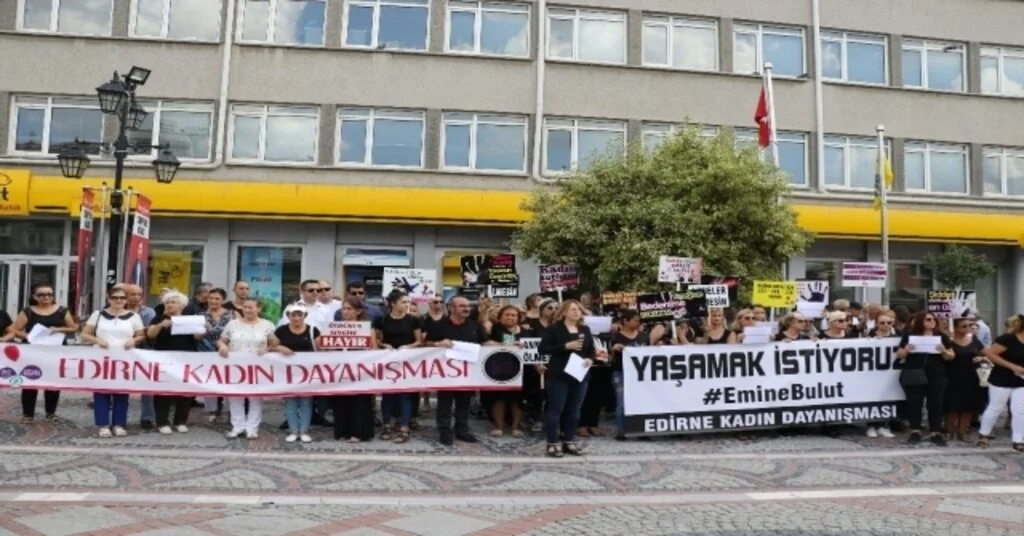 Edirnede Kadınlar Tek Yürek Oldu: Kadına Şiddete Hayır