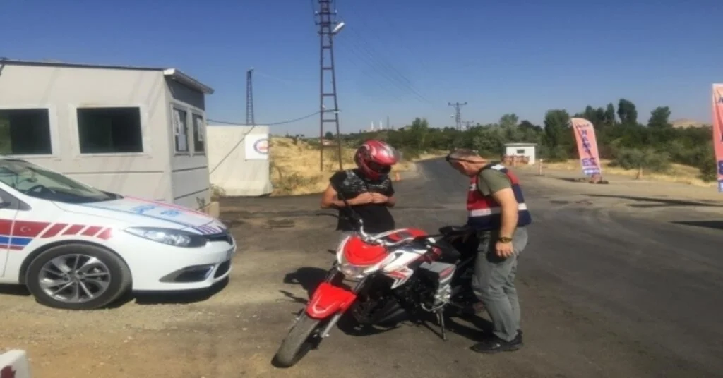 Elazığda Jandarmadan  Motosiklet Denetimi