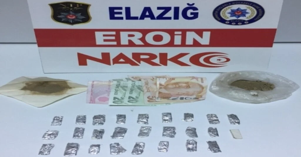 Elazığda Satışa Hazır Paketlerde Eroin Ele Geçirildi