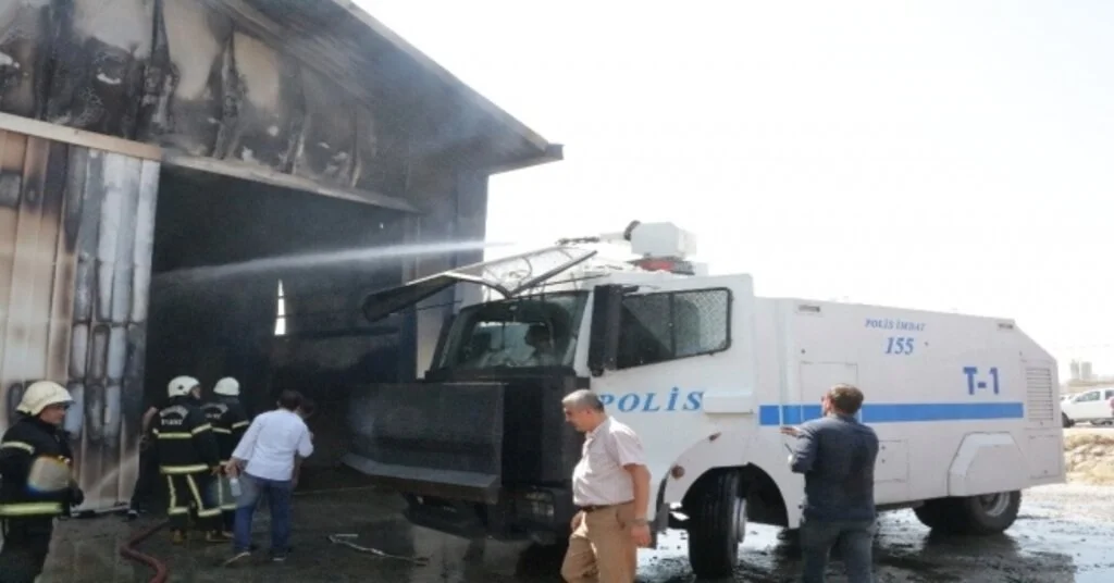 Fabrika Yangınına Tomalı Müdahale