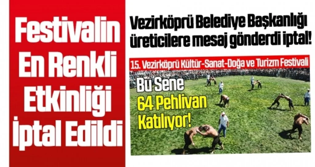 Festivalin en renkli etkinliği iptal edildi