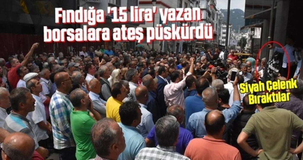 Fındığa '15 lira' yazan borsalara ateş püskürdü