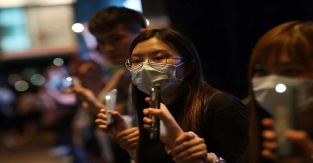 Hong Kongda Çine Karşı İnsan Zinciri