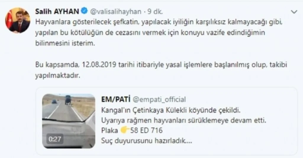 İki Köpeği Traktör Arkasına Bağlayarak Sürükledi