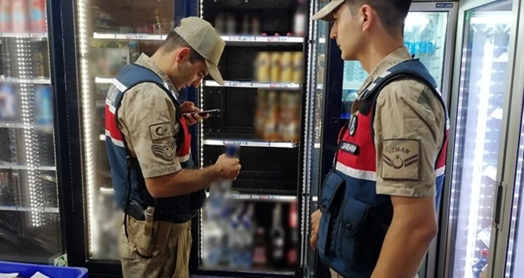Jandarma ekiplerinden alkol denetimi 