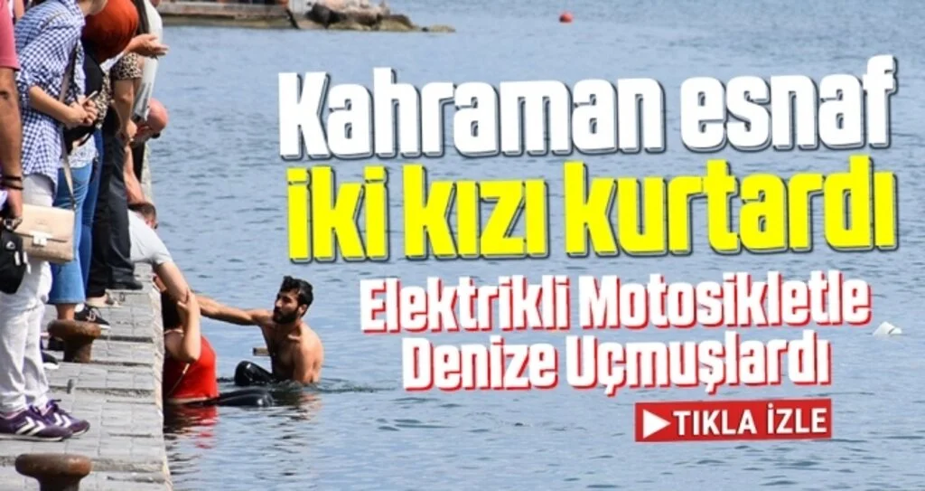 Kahraman Esnaf İki Kızı Kurtardı