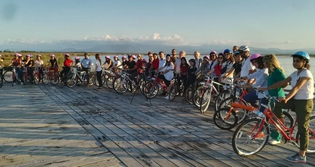 Kızılırmak Deltasında bisiklet ve kuş gözlem etkinliği düzenlendi
