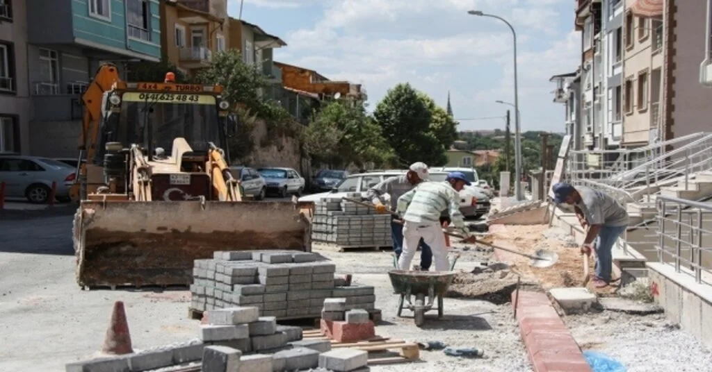 Kütahyada Kaldırım Yenileme Çalışmaları