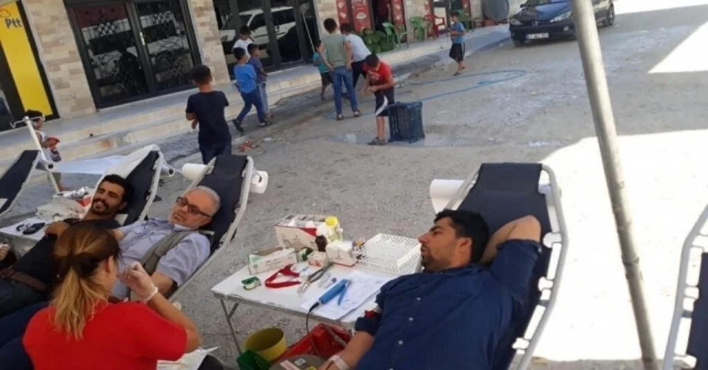 Mahalleli İstedi Kızılayın Gezici Kan Bağış Tırı Yola Çıktı