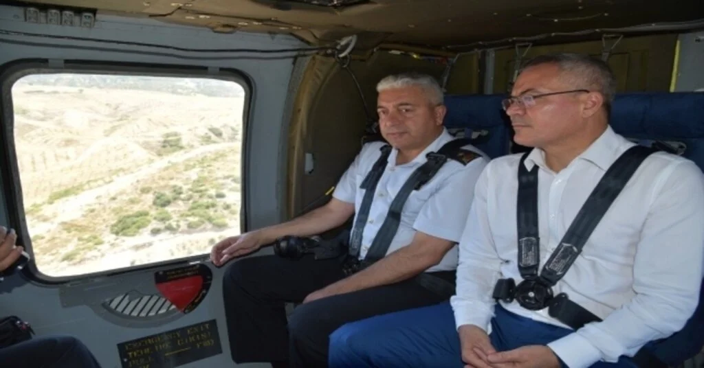 Manisada Bayram Trafiğine Havadan Denetim