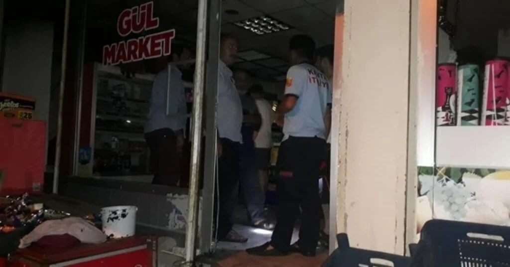 Markette Çıkan Yangın Korkuttu