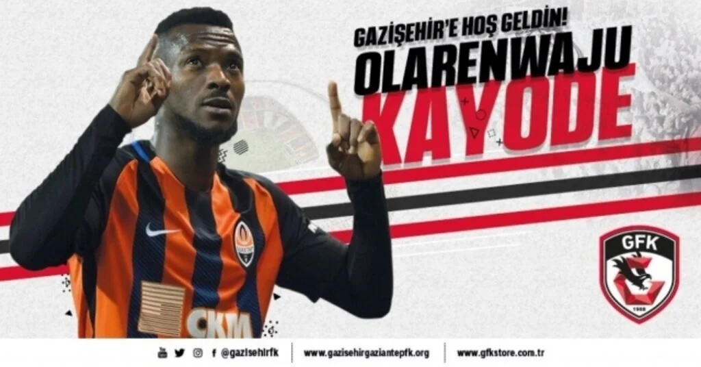 Olarenwaju Kayode Gazişehir Gaziantepte