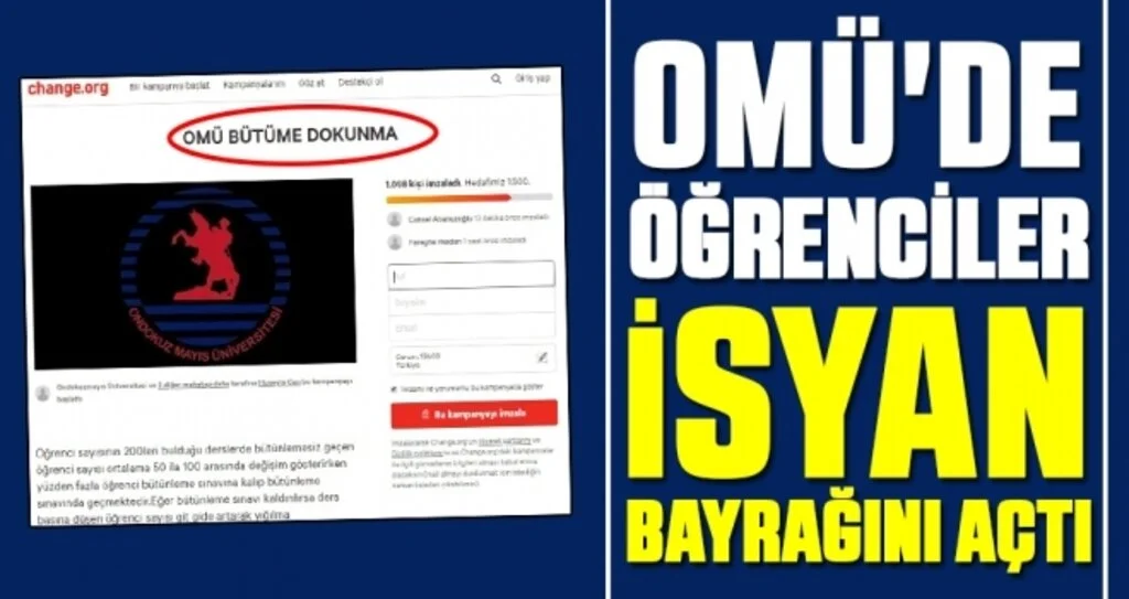OMÜ'de öğrenciler isyan bayrağını açtı!